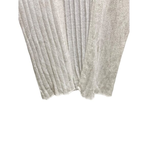 Free People Ribby Rib Maxi Cardigan White Size XS Beach Coastal Minimalist Linen - Picture 9 of 16